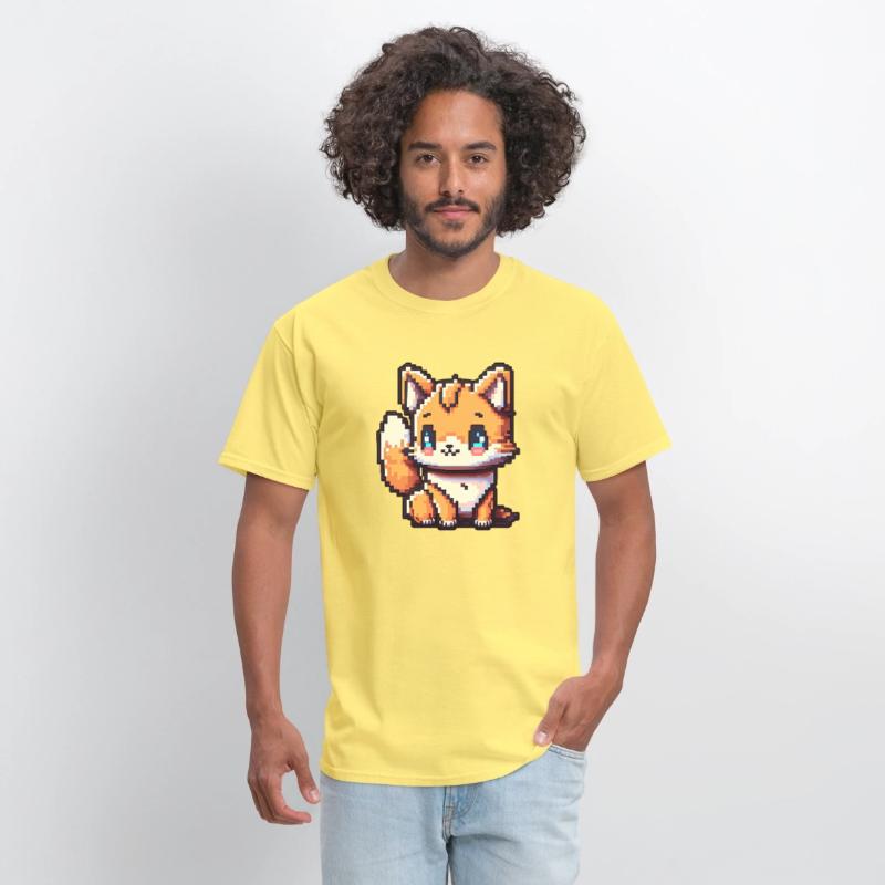 8-bit blue eyed fox