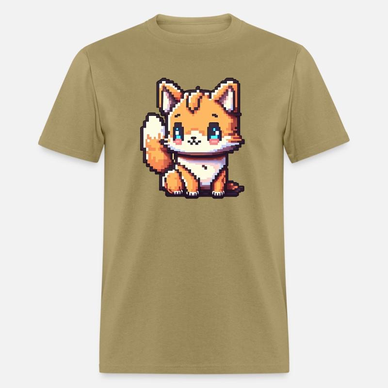 8-bit blue eyed fox