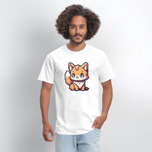 8-bit blue eyed fox