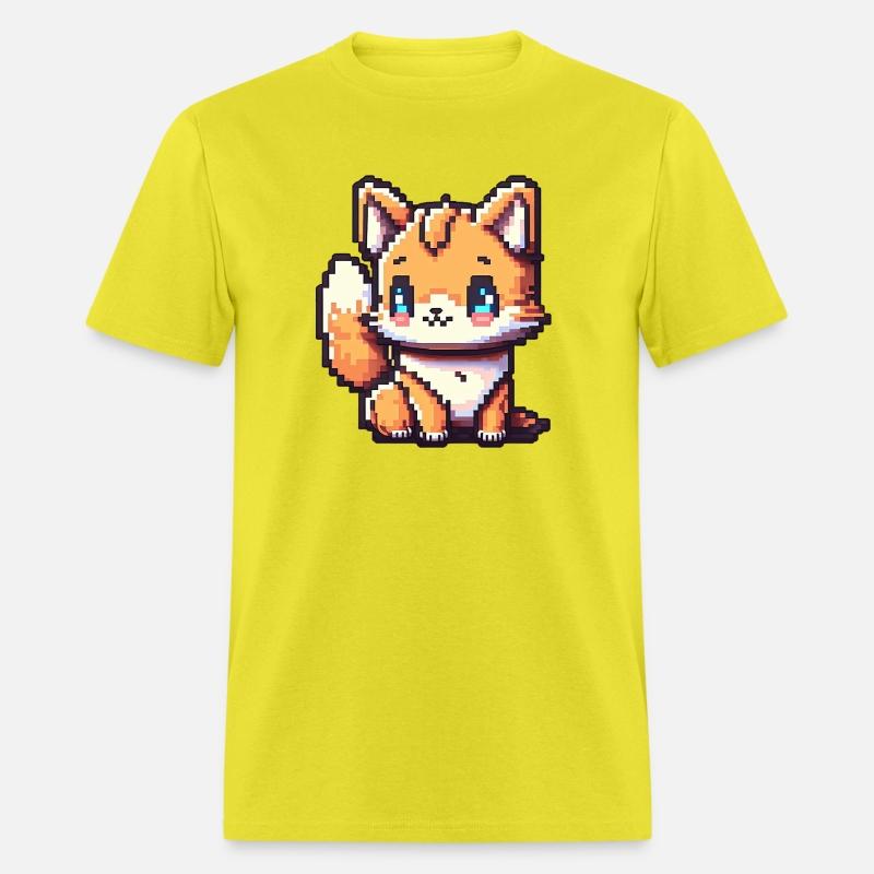 8-bit blue eyed fox