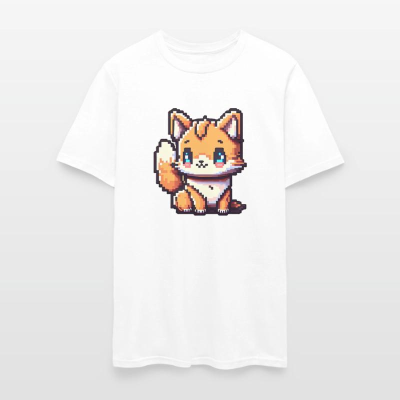 8-bit blue eyed fox