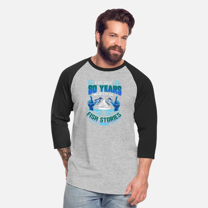 80th Birthday Gift for Fisherman Fishing Stories