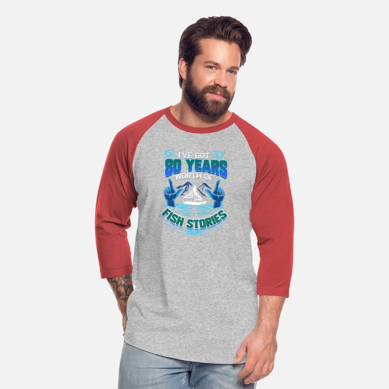 80th Birthday Gift for Fisherman Fishing Stories