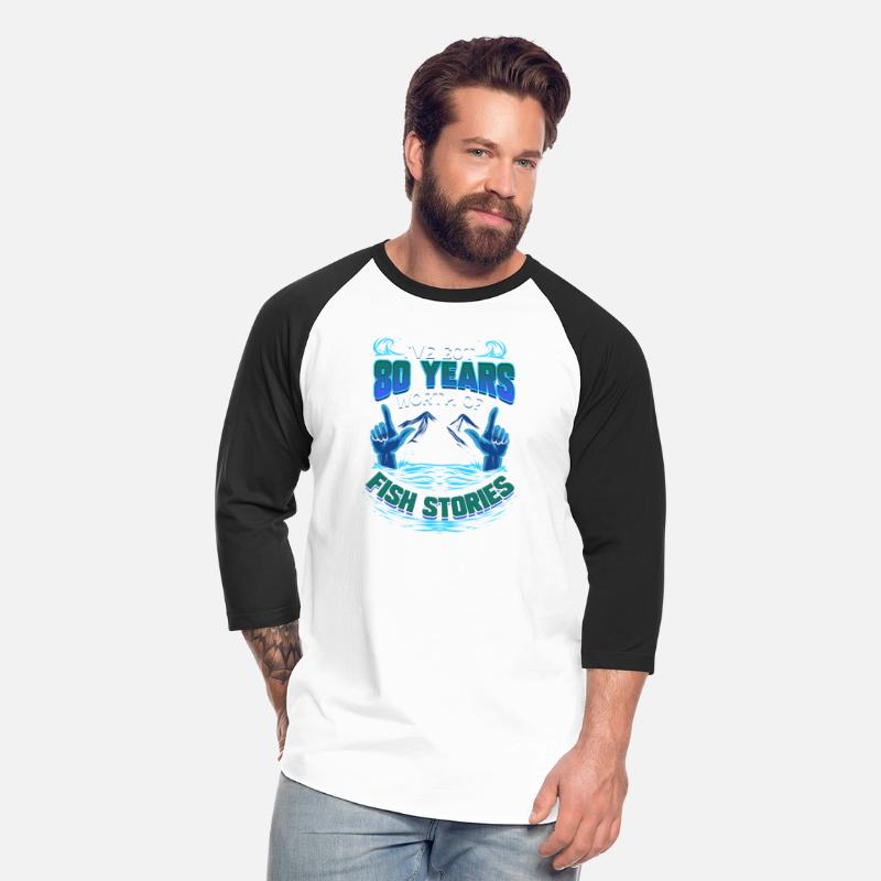 80th Birthday Gift for Fisherman Fishing Stories