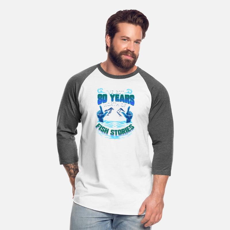 80th Birthday Gift for Fisherman Fishing Stories