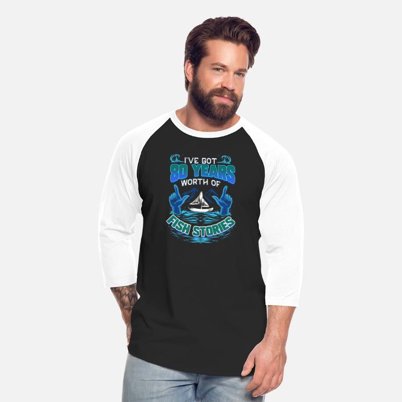 80th Birthday Gift for Fisherman Fishing Stories