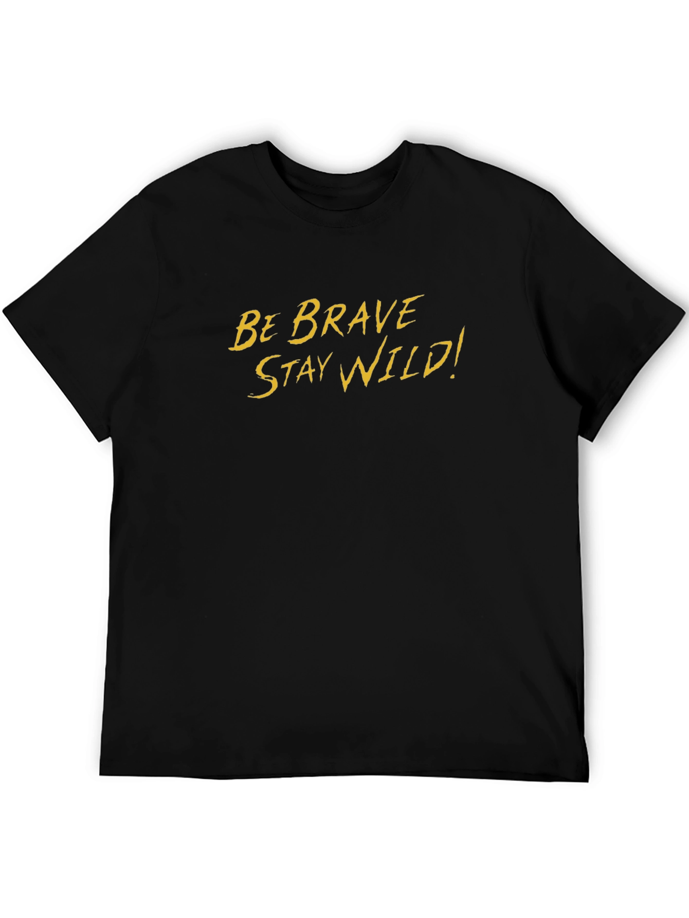 Be Brave Stay Wild! Black Graphic Tee