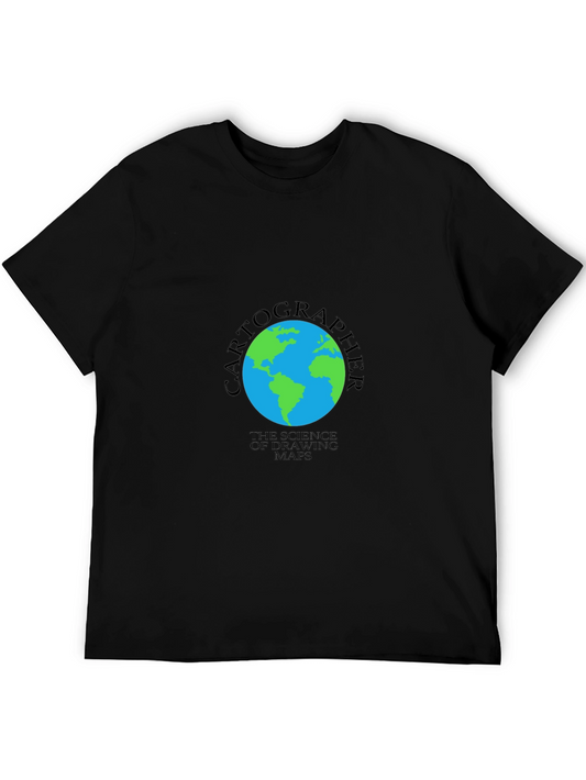 Cartographer Globe Graphic T-Shirt - Science of Maps