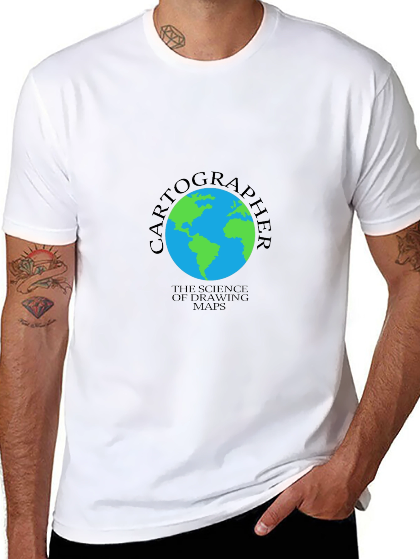 Cartographer Globe Graphic T-Shirt - Science of Maps