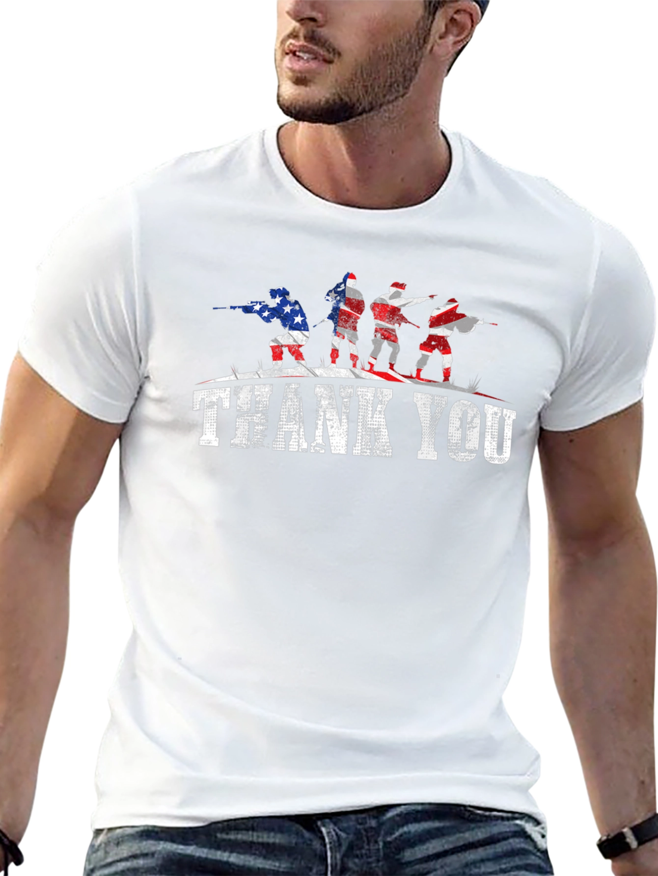 Thank You Veterans T-Shirt - American Flag