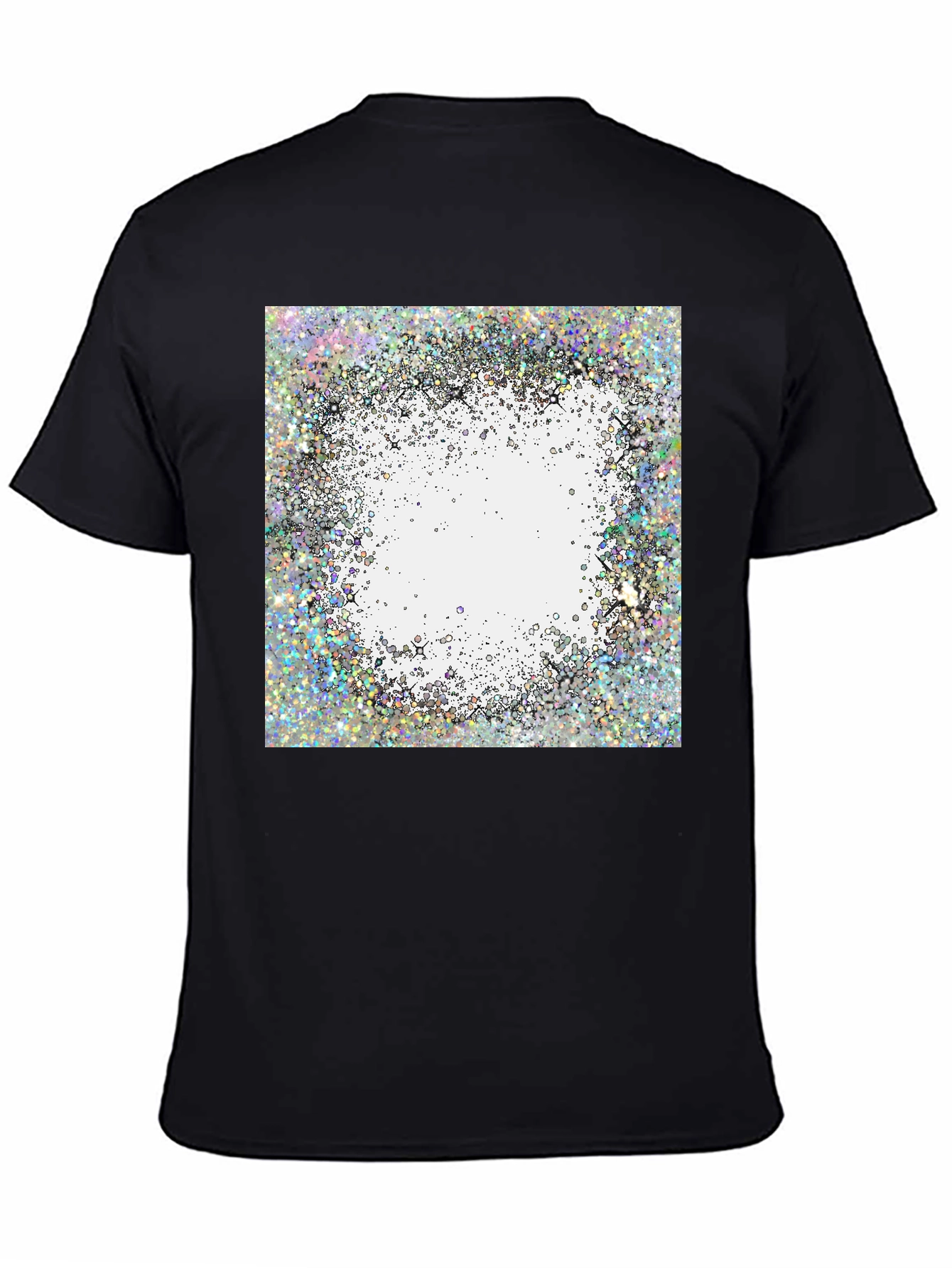 Abstract Glitter Design T-Shirt