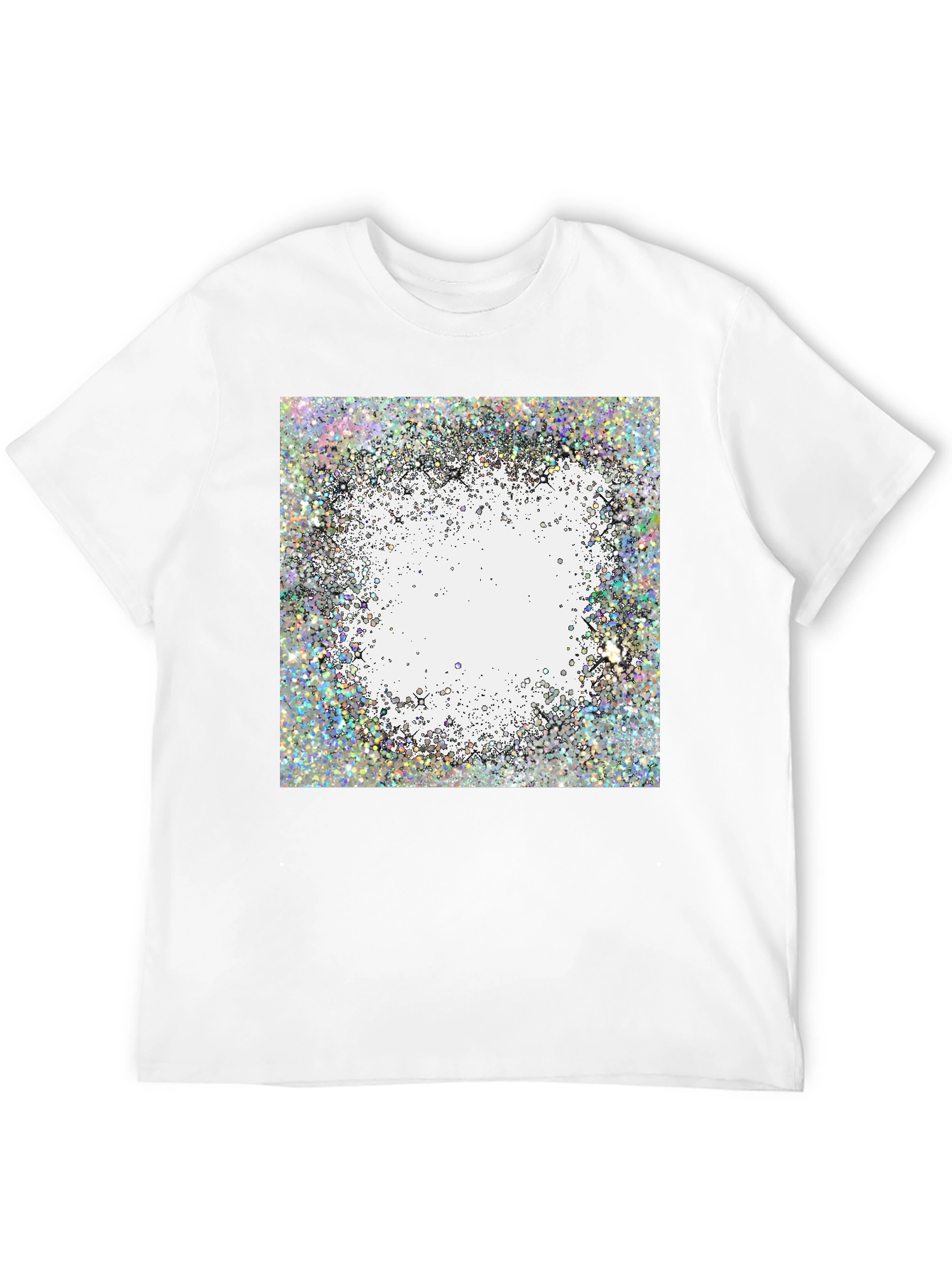 Abstract Glitter Design T-Shirt