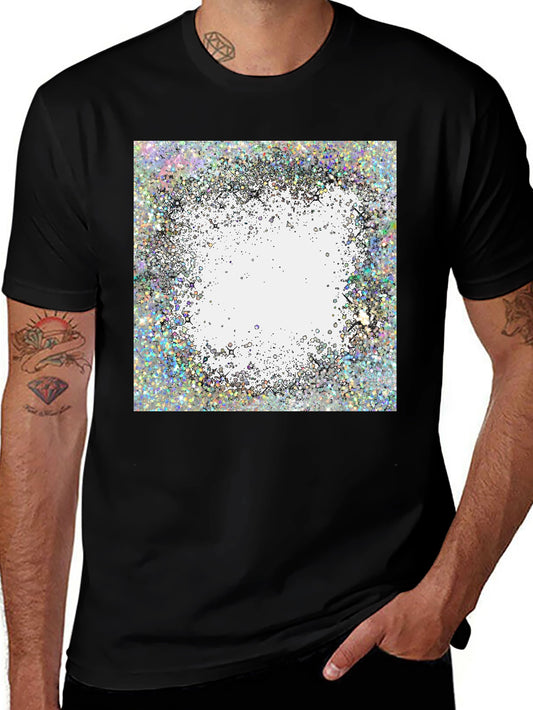 Abstract Glitter Design T-Shirt