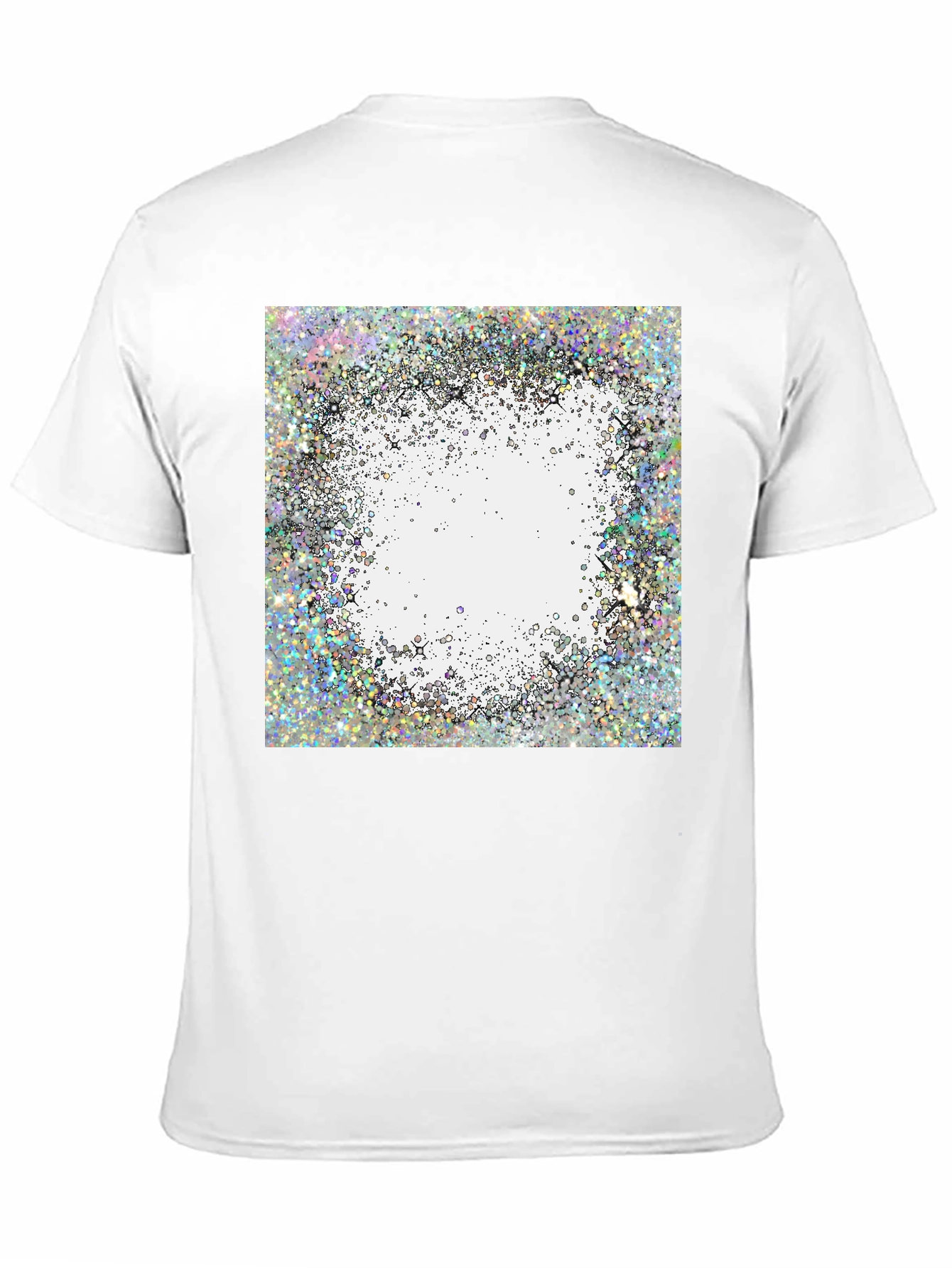 Abstract Glitter Design T-Shirt