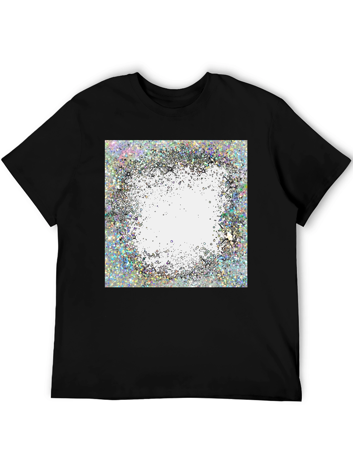 Abstract Glitter Design T-Shirt