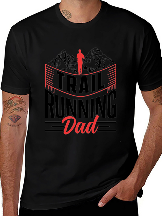 Trail Running Dad Graphic Tee - Outdoor Adventure Shirt