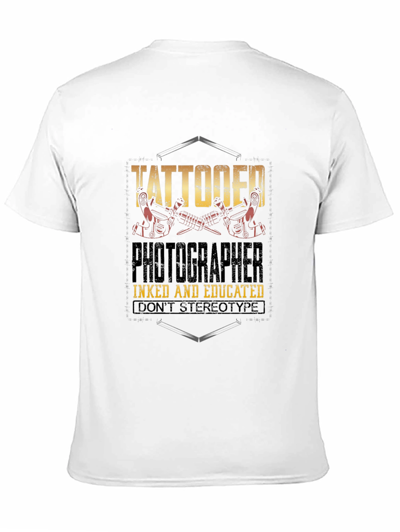 Tattooed Photographer Graphic Tee - Inked & Educated
