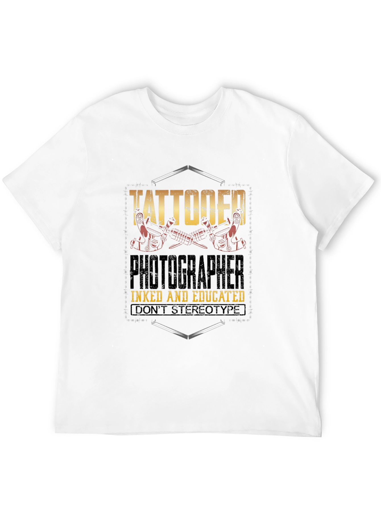 Tattooed Photographer Graphic Tee - Inked & Educated
