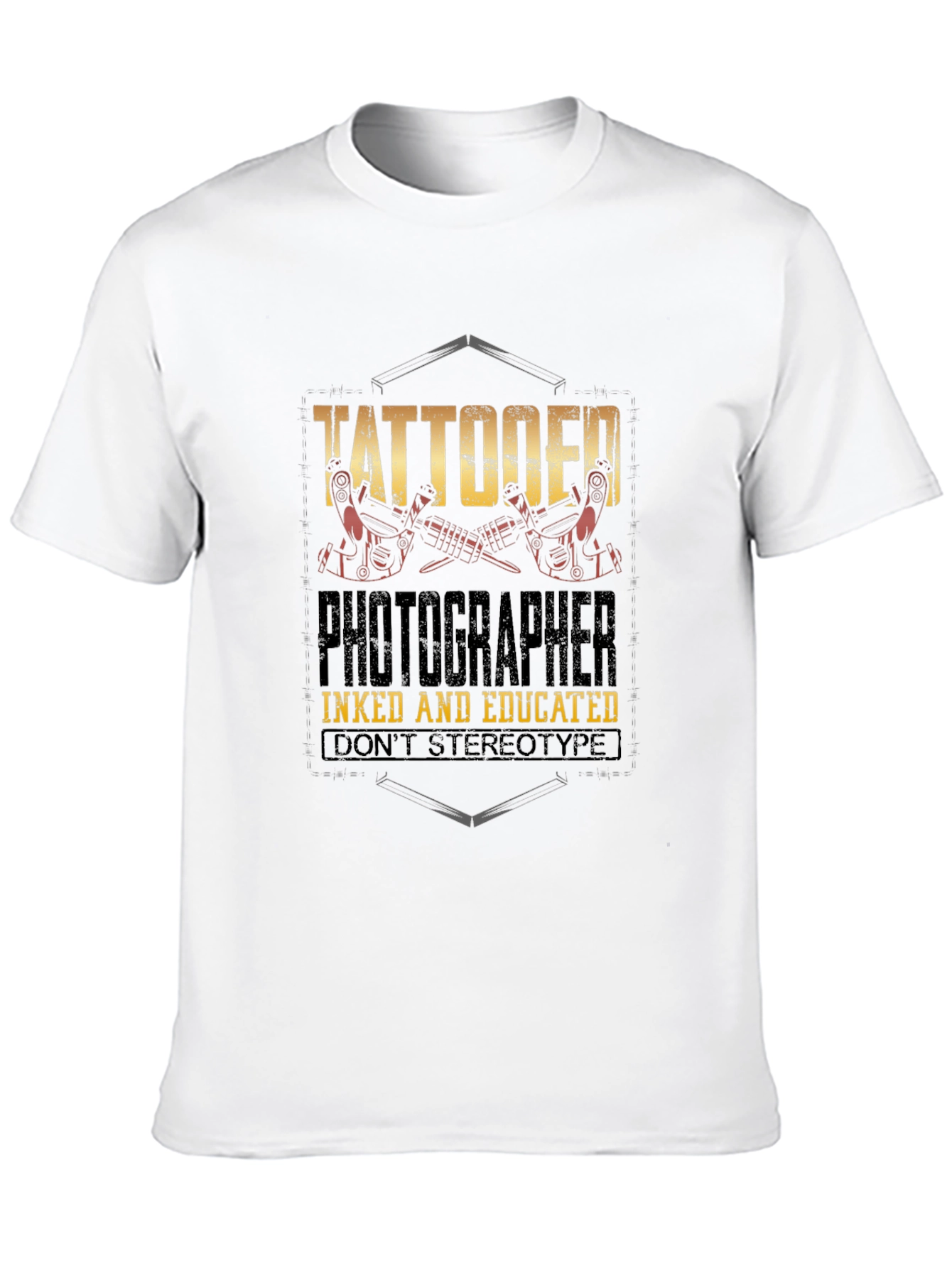 Tattooed Photographer Graphic Tee - Inked & Educated