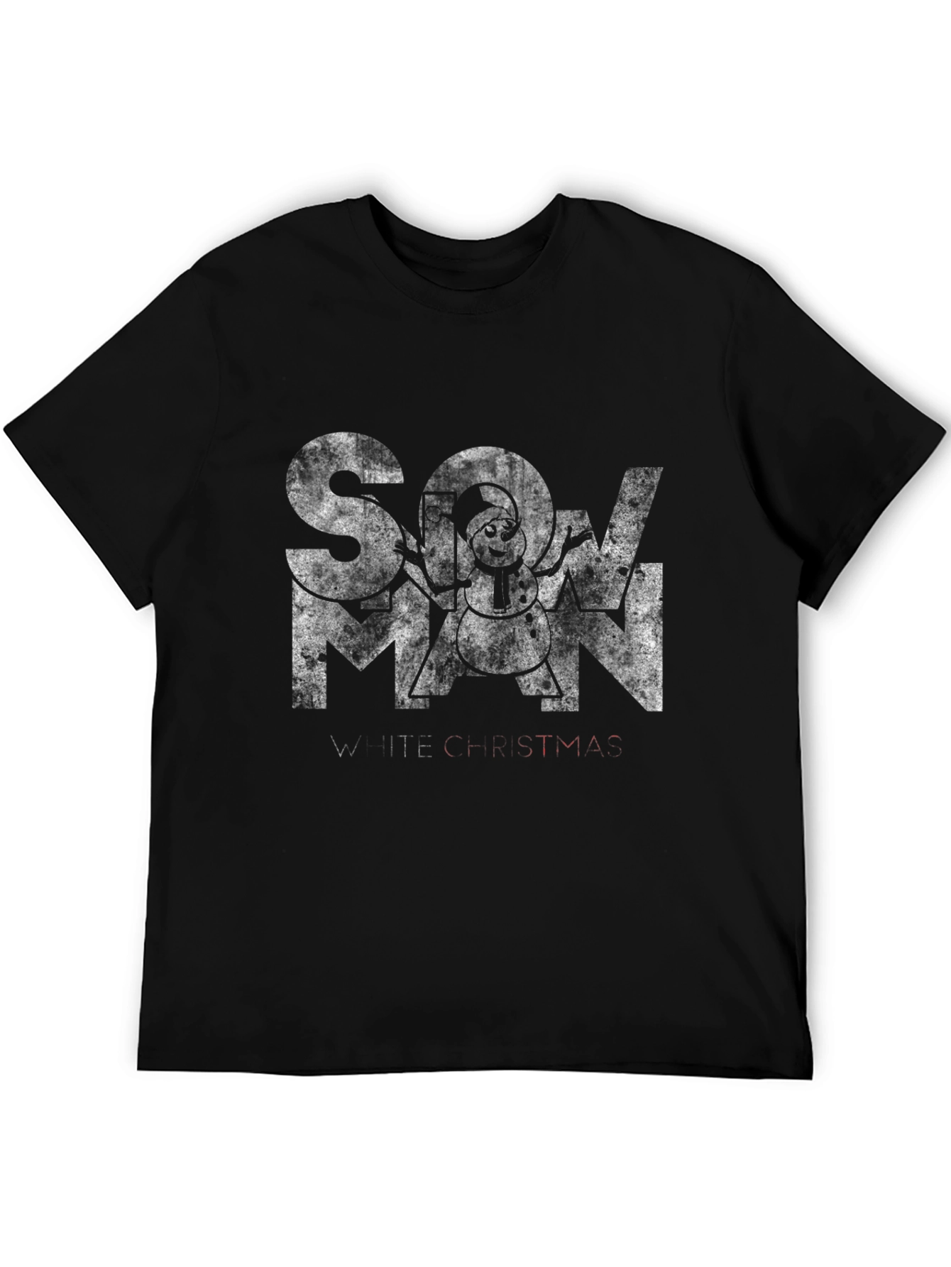 Snowman White Christmas Graphic Tee