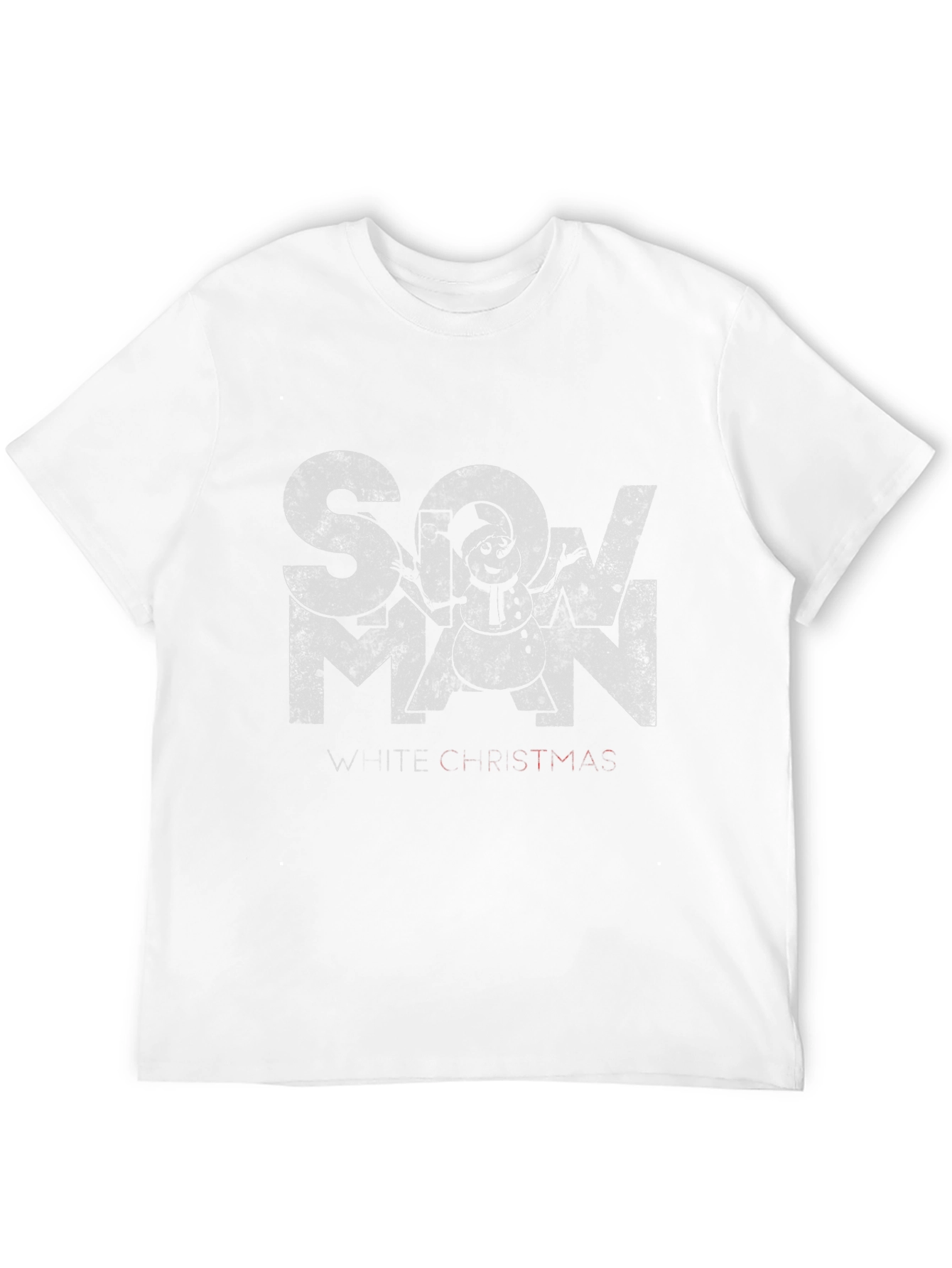 Snowman White Christmas Graphic Tee
