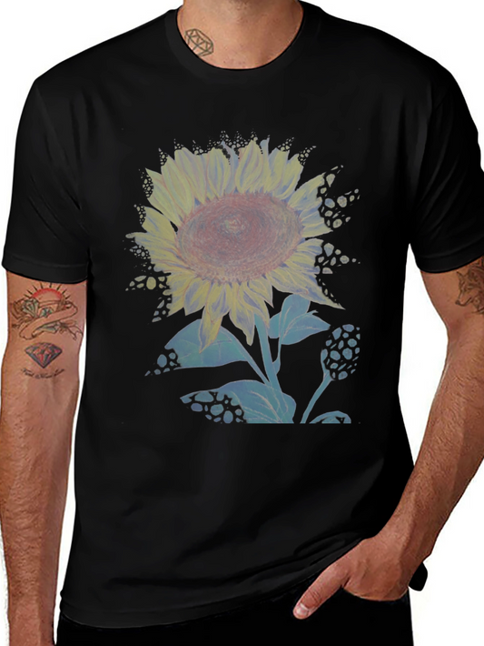 Sunflower Graphic Print Crew Neck T-Shirt