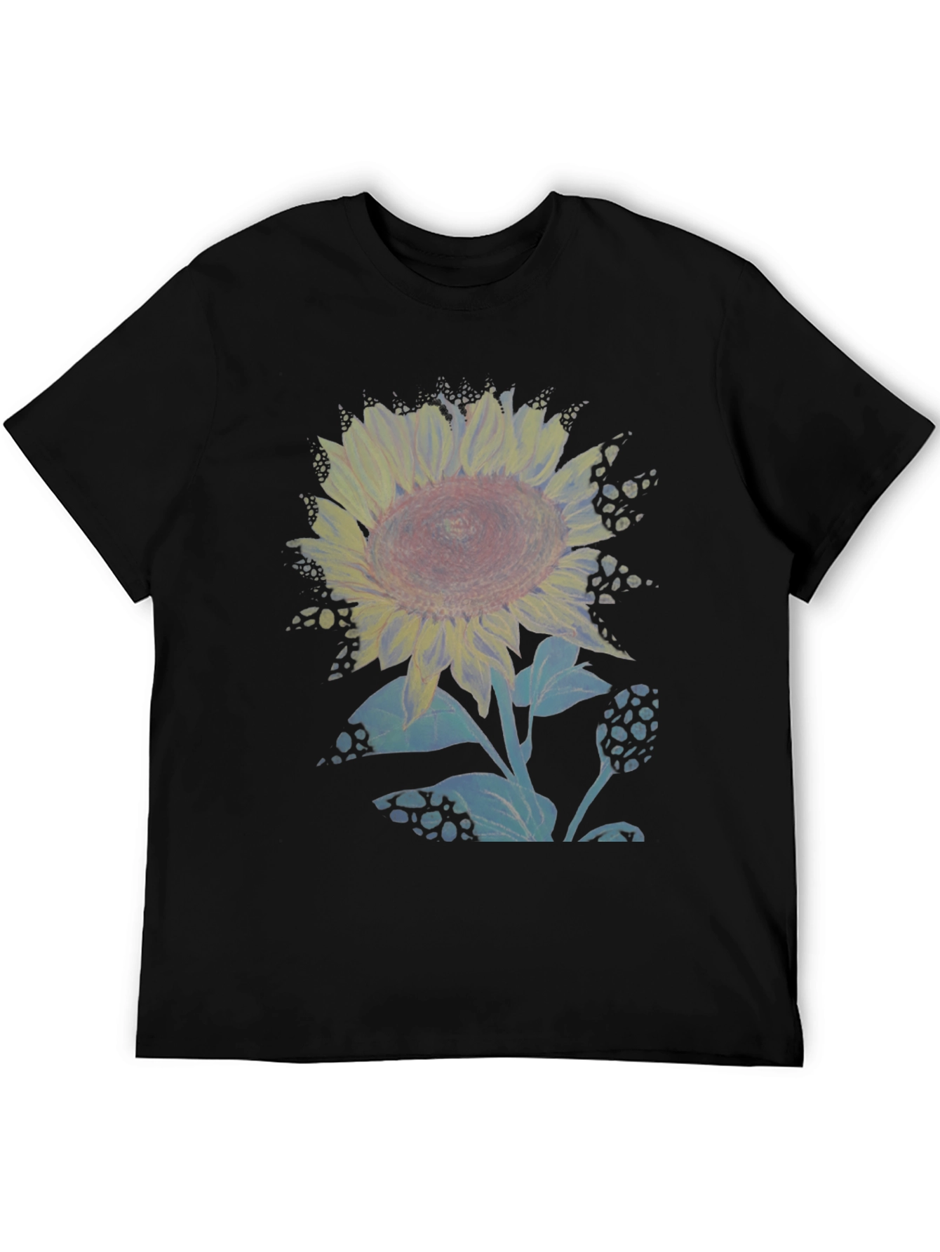 Sunflower Graphic Print Crew Neck T-Shirt