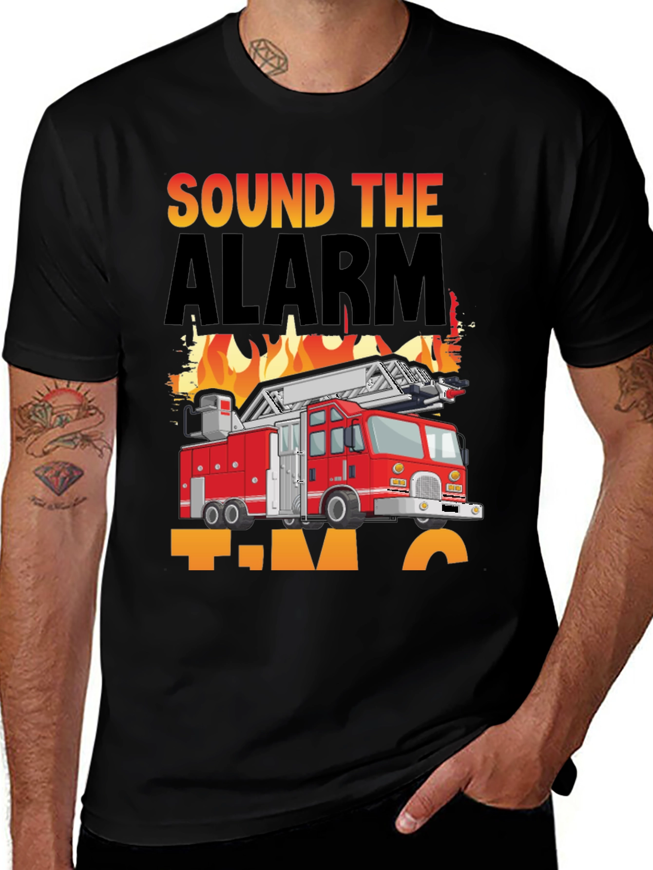 Sound The Alarm Firetruck T-Shirt