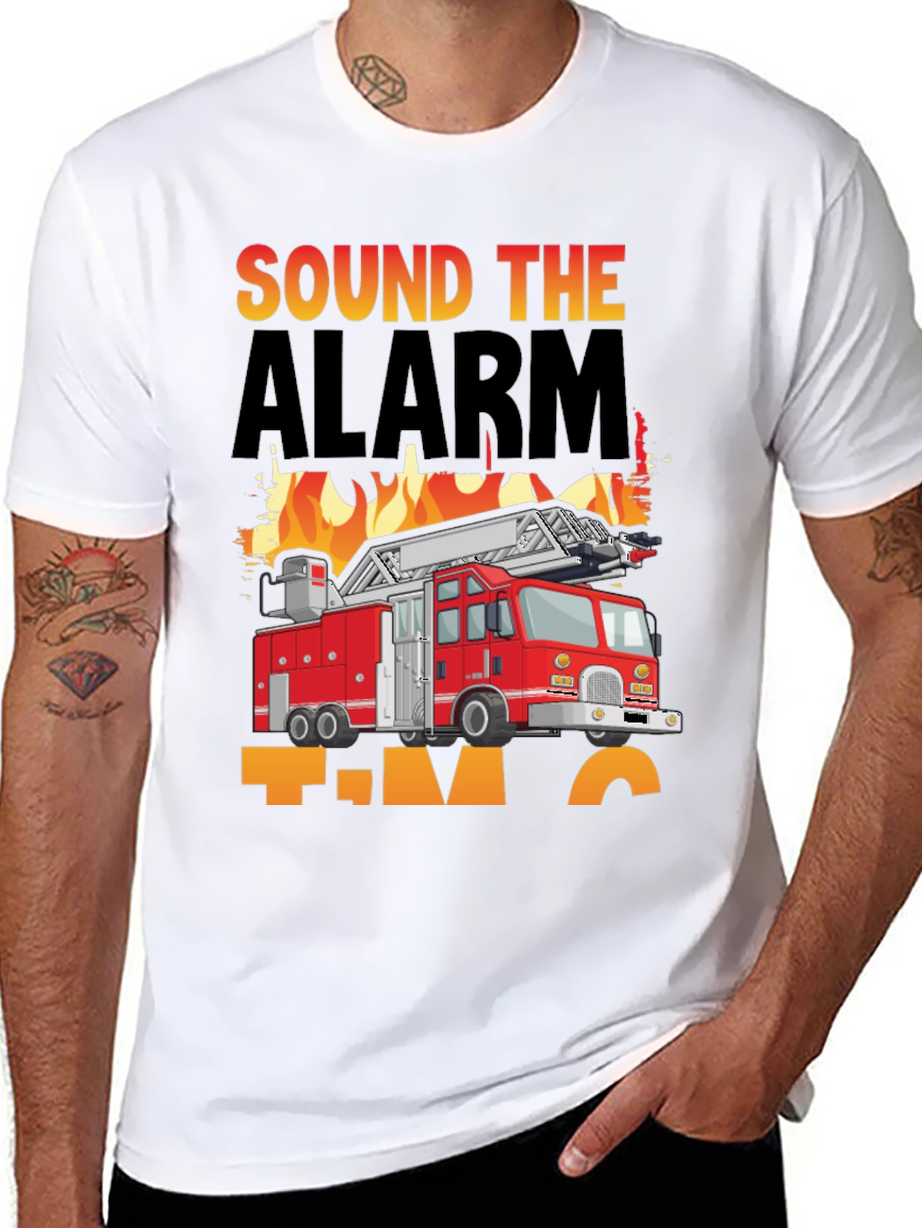 Sound The Alarm Firetruck T-Shirt