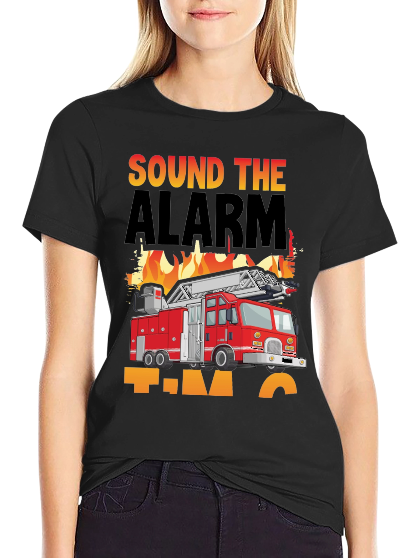 Sound The Alarm Firetruck T-Shirt