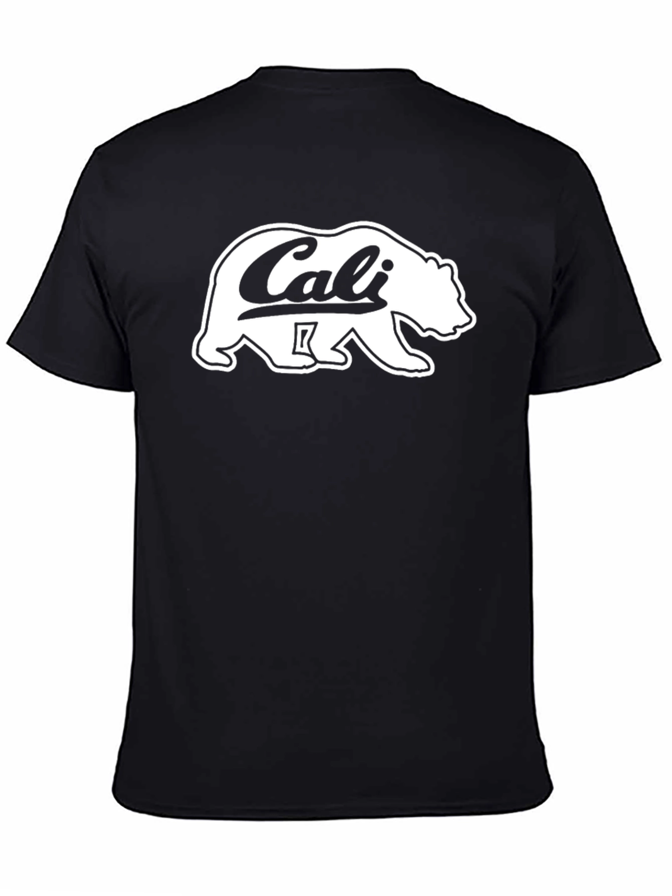 California Bear Graphic Black T-Shirt