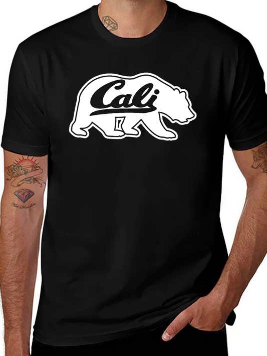 California Bear Graphic Black T-Shirt