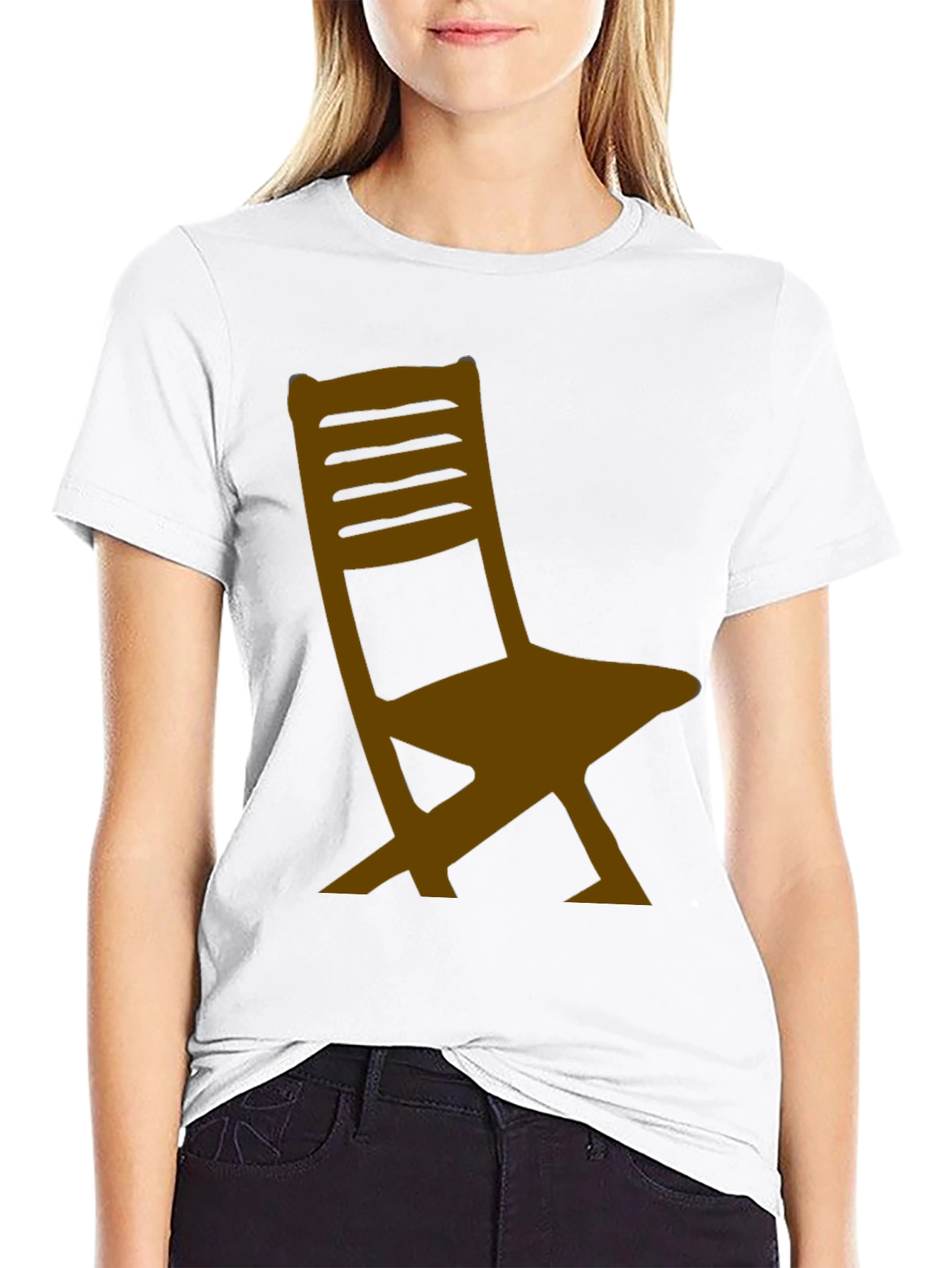 Chair Graphic Black T-Shirt - Relaxed Fit