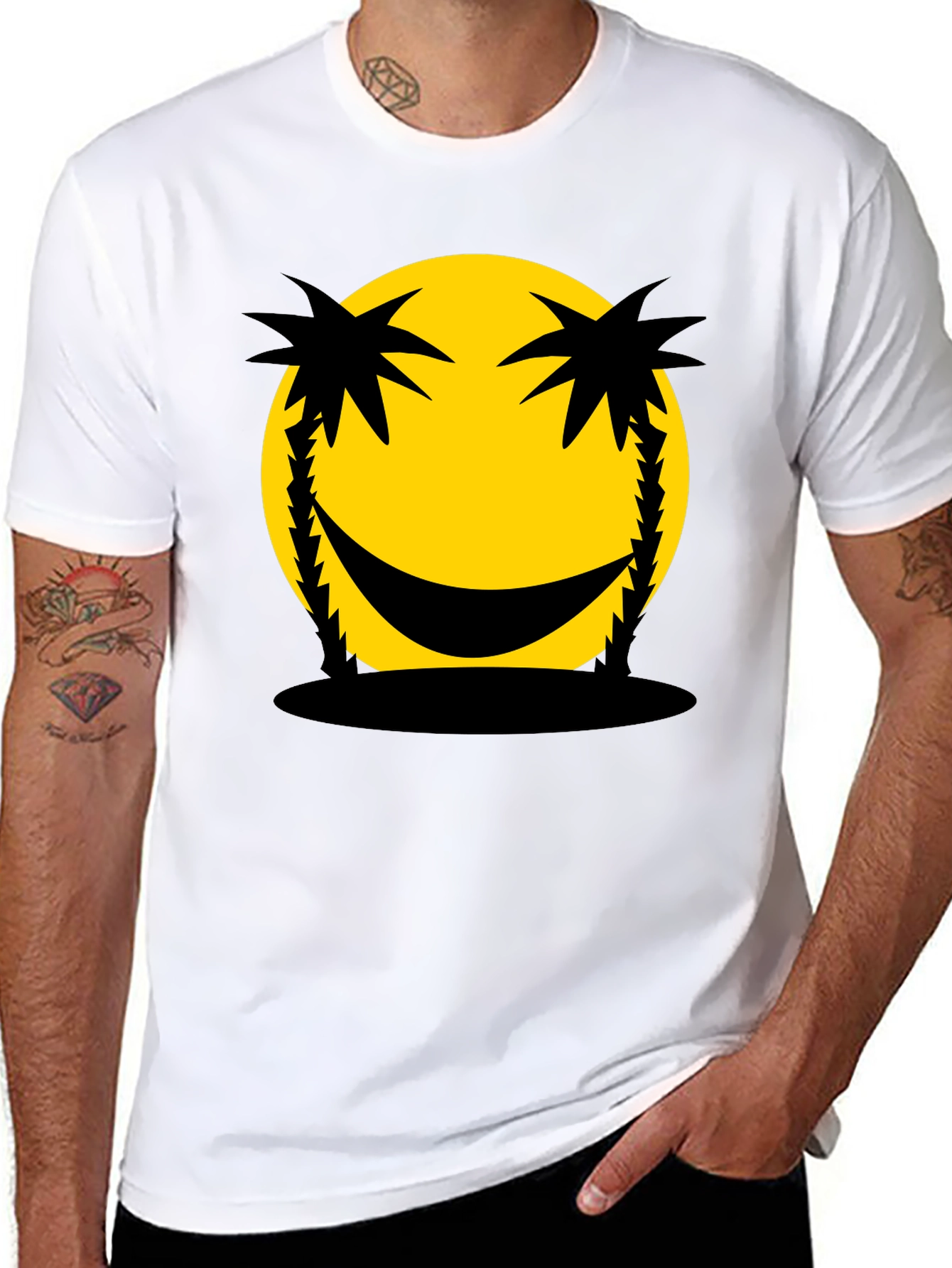 Smiley Palm Tree T-Shirt