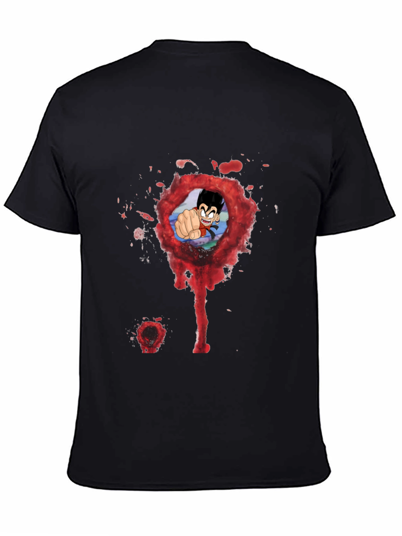 Anime Punch Black Tee