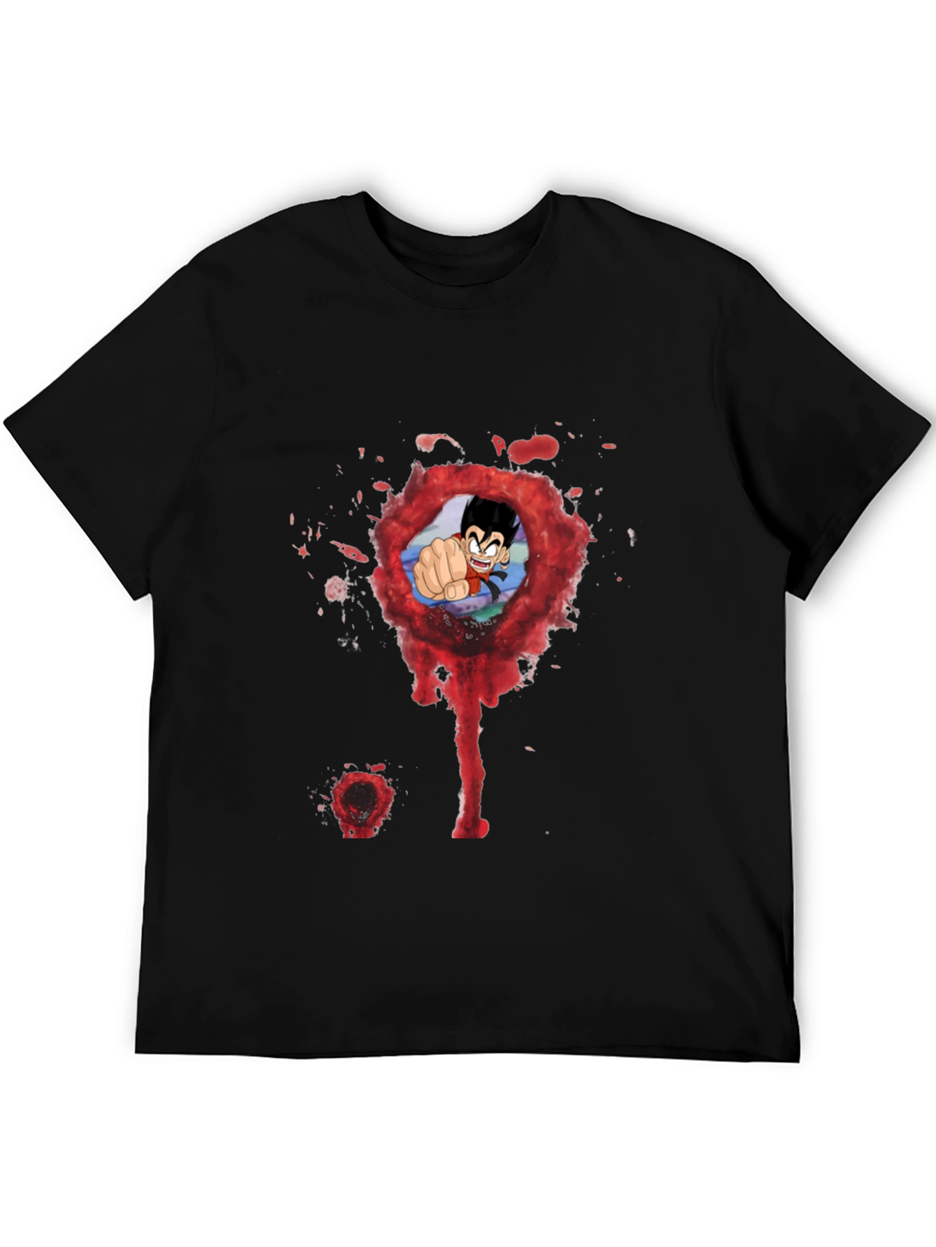 Anime Punch Black Tee