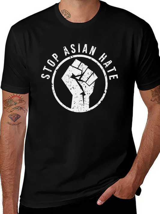Stop Asian Hate Black T-Shirt
