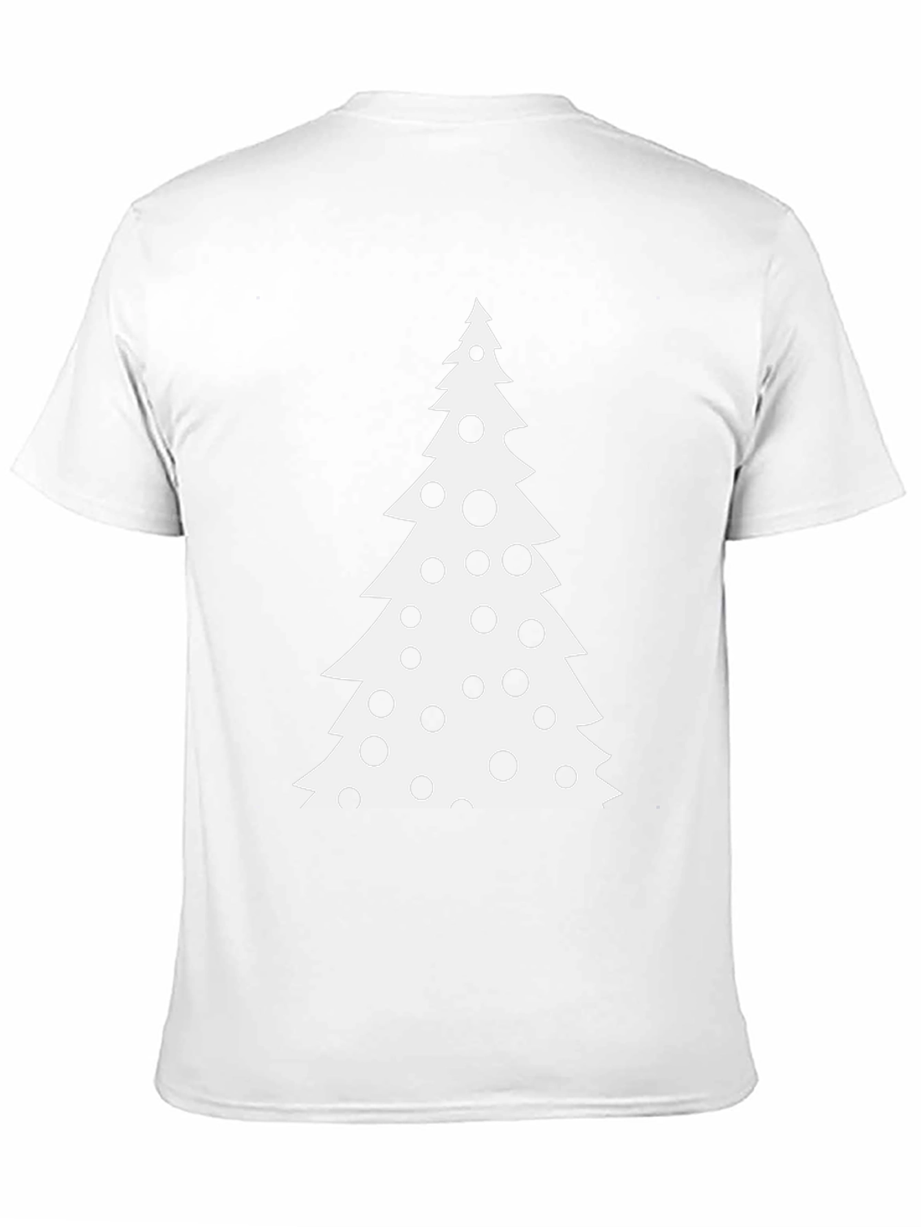 Christmas Tree Black T-Shirt Festive Holiday Tee