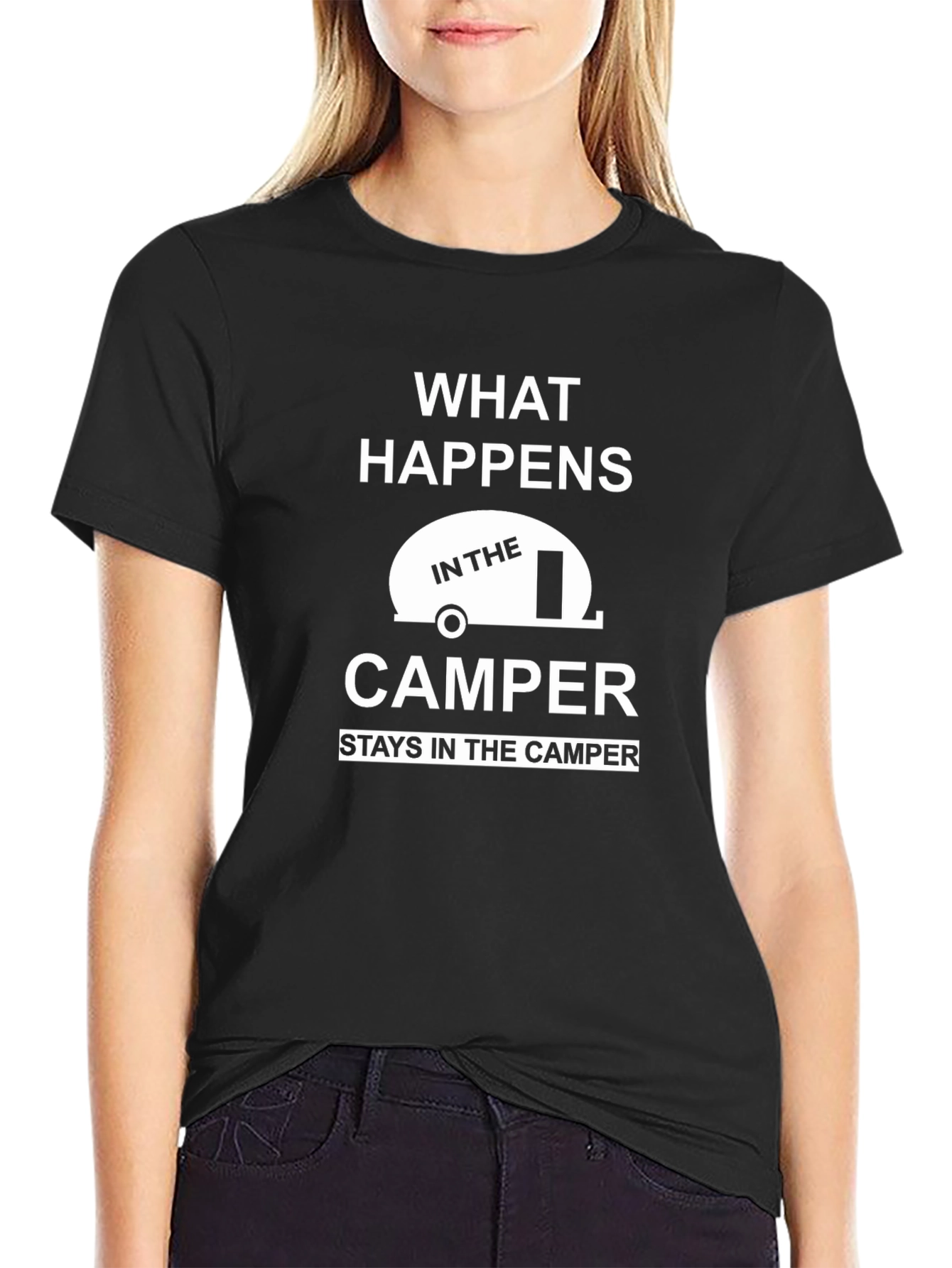 Camper Graphic Tee - What Happens in the Camper