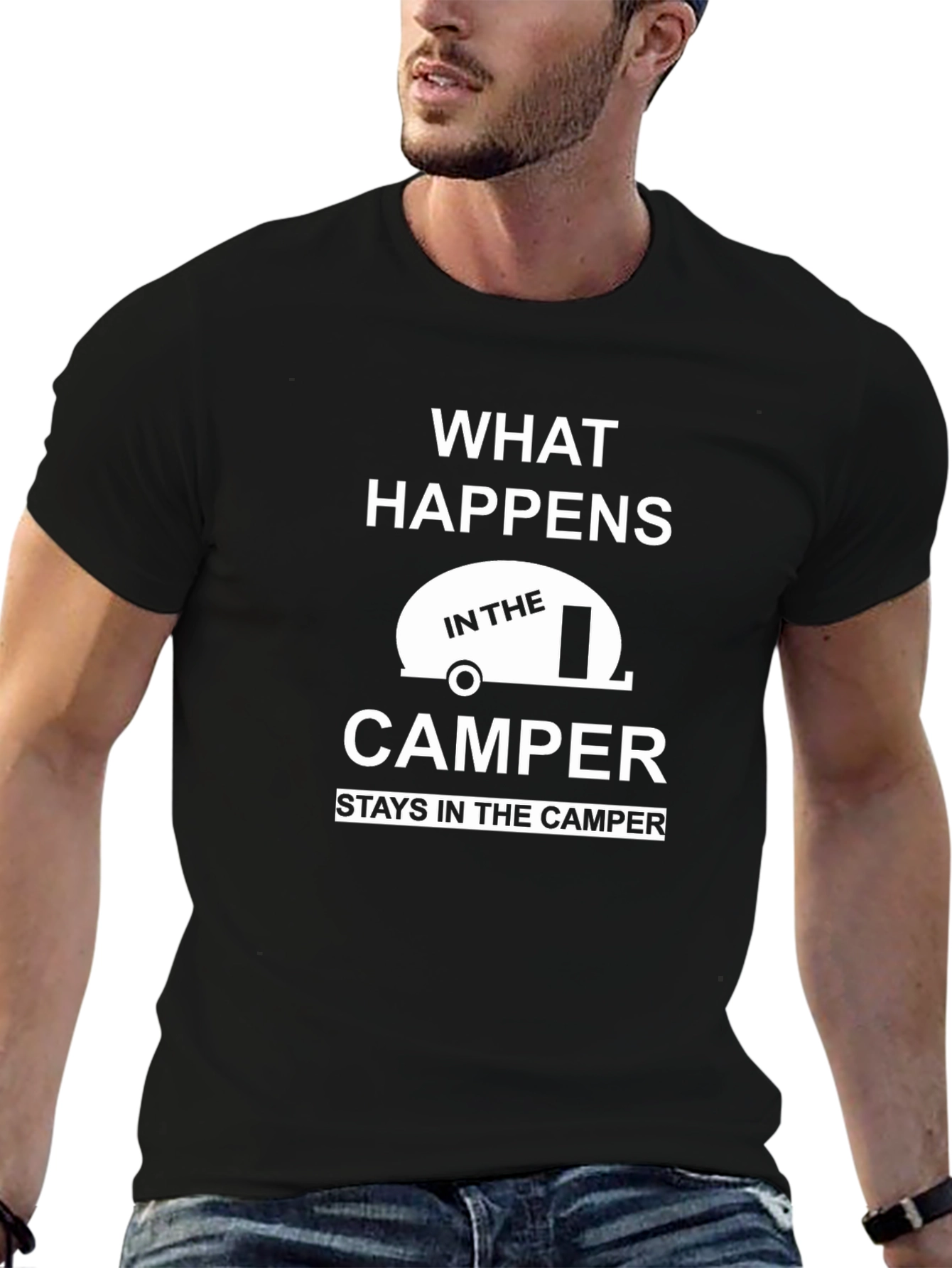 Camper Graphic Tee - What Happens in the Camper