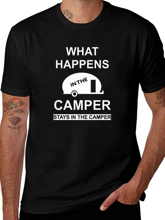 Camper Graphic Tee - What Happens in the Camper