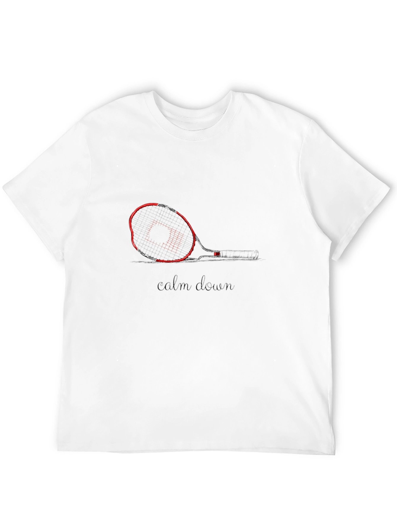 Calm Down Tennis Racquet T-Shirt