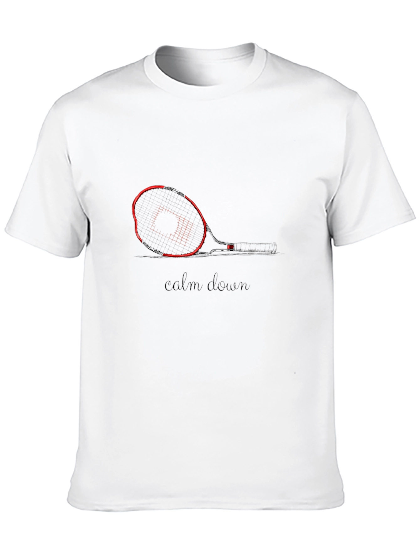 Calm Down Tennis Racquet T-Shirt