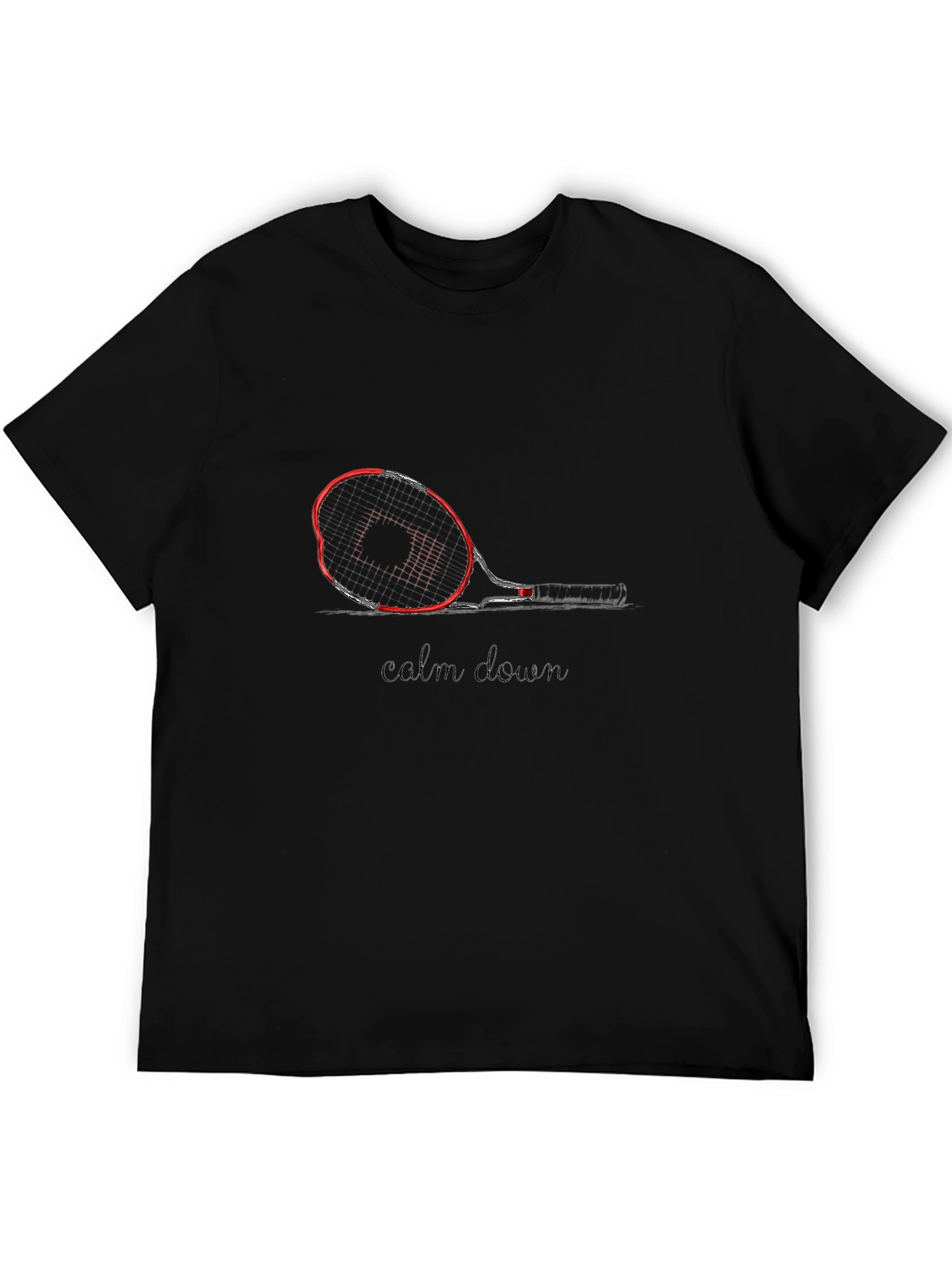 Calm Down Tennis Racquet T-Shirt