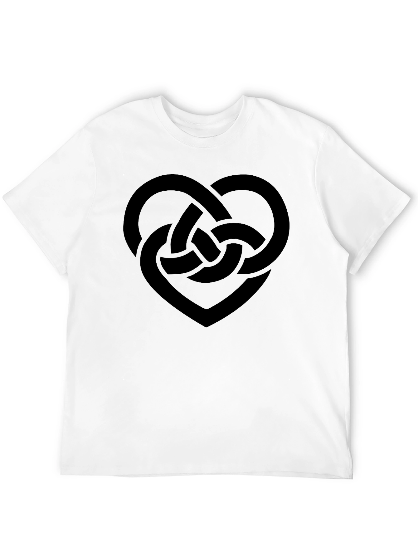 Celtic Knot Heart T-Shirt - Black