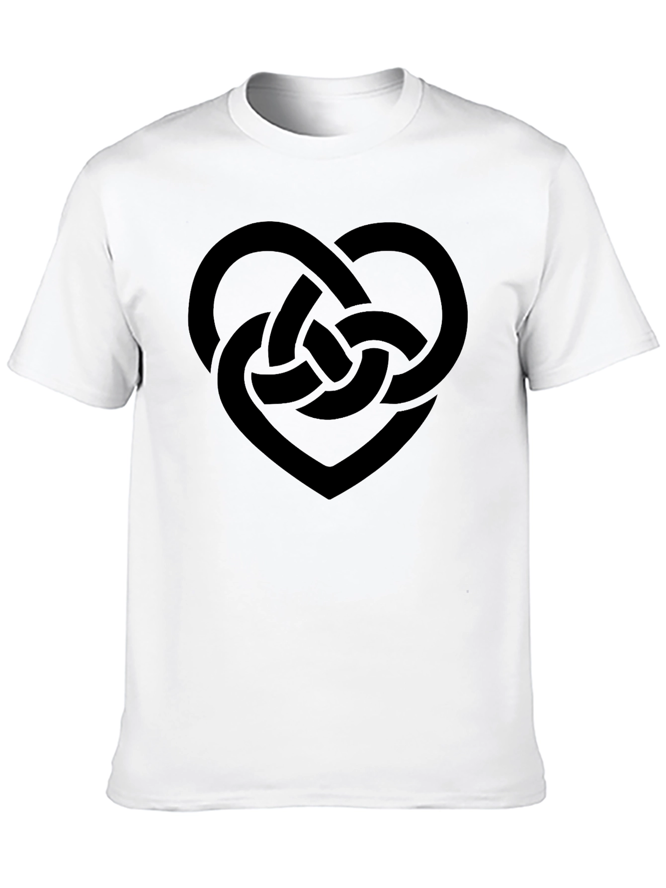 Celtic Knot Heart T-Shirt - Black