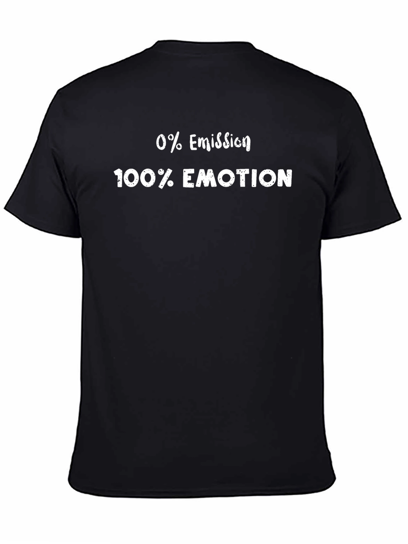 0% Emission 100% Emotion Graphic T-Shirt