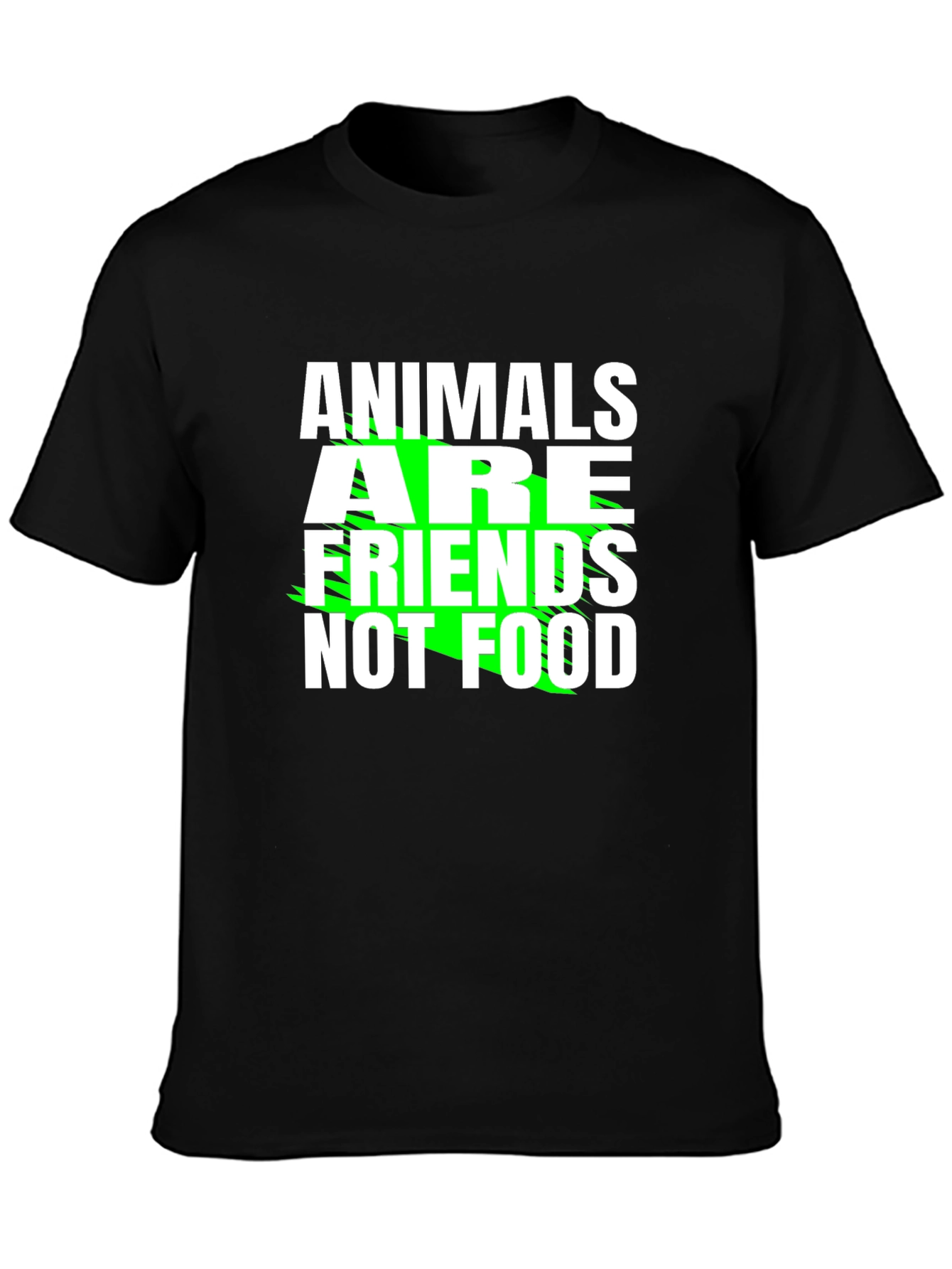 Animals Are Friends Not Food Graphic Tee