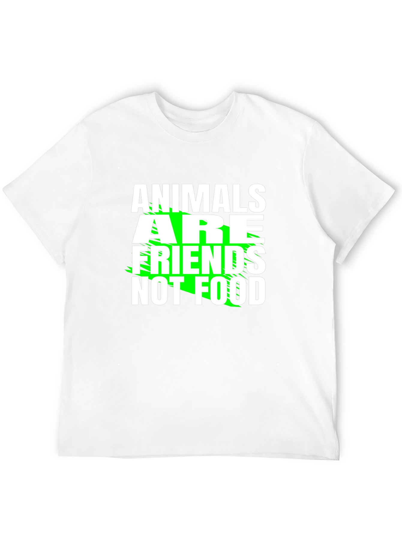 Animals Are Friends Not Food Graphic Tee