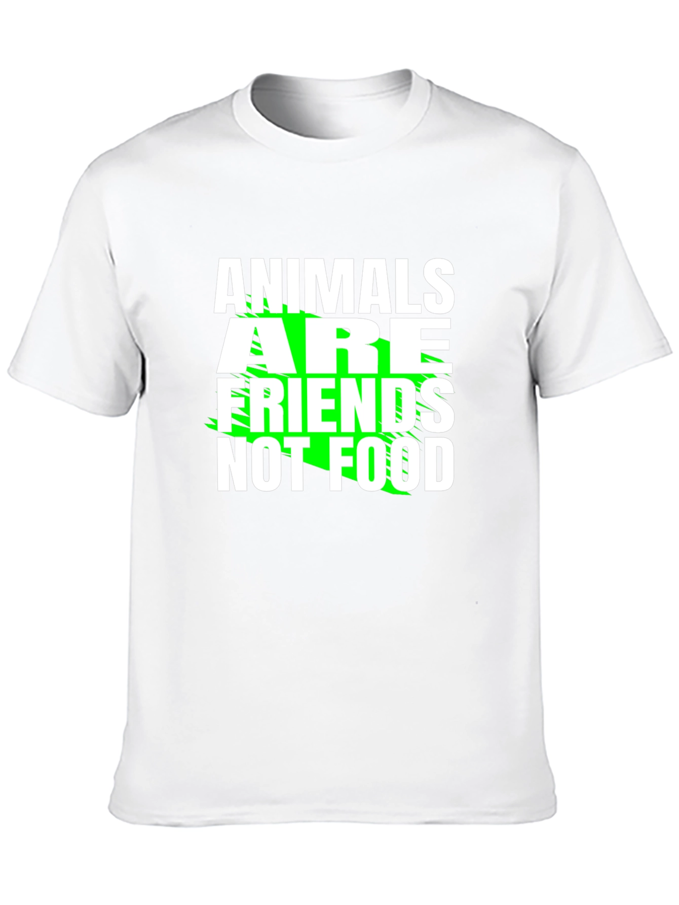 Animals Are Friends Not Food Graphic Tee